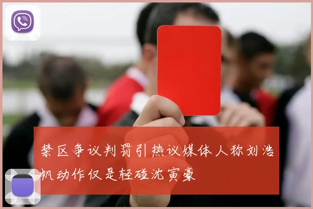 禁区争议判罚引热议媒体人称刘浩帆动作仅是轻碰沈寅豪